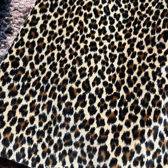 Vintage velvet leopard print skirt - Picture 5 of 5